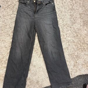 H&M Black Denim Jeans with Contrast Stitching